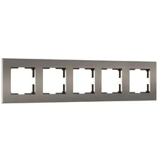 Изображение Рамка на 5 постов Slab (бронза матовый) W0052963