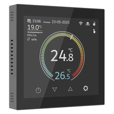 Изображение Умный сенсорный терморегулятор с LCD дисплеем (черный) W1851108