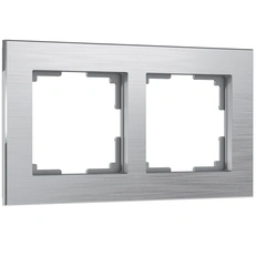 Изображение Рамка на 2 поста Aluminium (алюминий) WL11-Frame-02