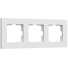 Изображение Рамка на 3 поста Slab (белый матовый) W0032961
