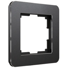Изображение Рамка на 1 пост Platinum черный алюминий W0012608