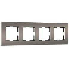 Изображение Рамка на 4 поста Slab (бронза матовый) W0042963