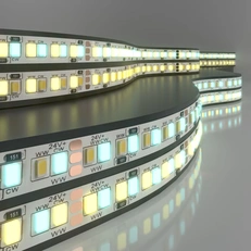 Изображение Светодиодная лента 24V 16W 240Led 2835+2835 IP20 MIX теплый белый/холодный белый, 5м