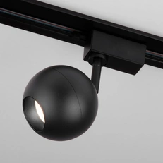 Изображение Трековый однофазный светильник Basic System Ball черный 12W 4200K LTB77